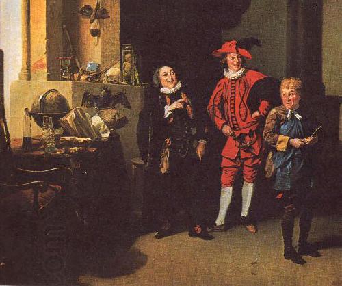 Johann Zoffany David Garrick as Abel Drugger in Jonson's The Alchemist China oil painting art